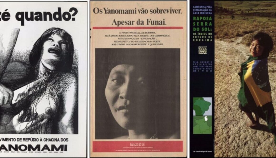 Imagem de destaque com cartazes da coleção do centro de documentação e pesquisa vergueiro - denúncias dos anos 1980.